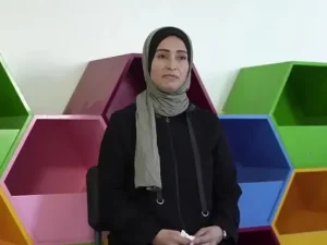 Nasreen, an Islamic Relief Orphan Officer in Gaza.